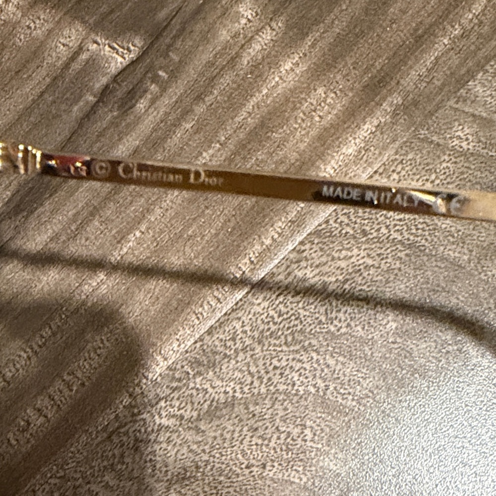 Dior Women's Brown and Gold Sunglasses - Picture 4 of 7